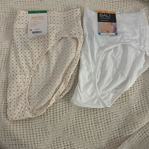 New with tags 2 pair of panties! Bali and Warners